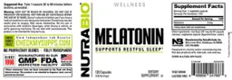 Label for Melatonin