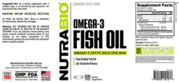 Label for Omega-3 Fish Oil