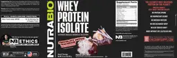 Label for Whey Protein Isolate Chocolate Dipped Macaroon
