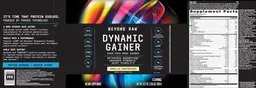 Label for Dynamic Gainer Vanilla Cheesecake