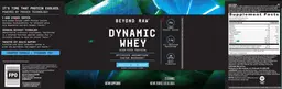 Label for Dynamic Whey Vanilla Ice Cream