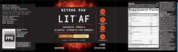 Label for LIT AF Iced Tea Lemonade
