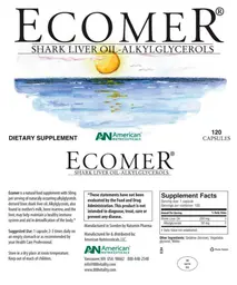 Label for Ecomer Shark Liver Oil-Alkylglycerols