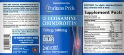 Label for Glucosamine Chondroitin 750 mg/600 mg
