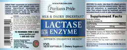 Label for Lactase Enzyme