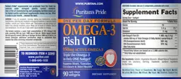 Label for Omega-3 Fish Oil