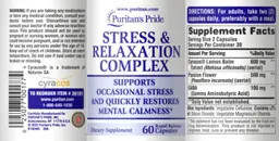 Label for Stress and Relaxation Complex