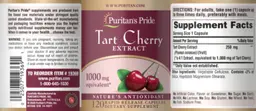 Label for Tart Cherry Extract