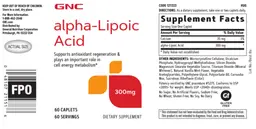 Label for Alpha-Lipoic Acid 300 mg