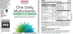 Label for One Daily Multivitamin 50 Plus