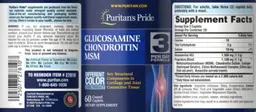 Label for Glucosamine Chondroitin MSM