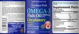 Label for Omega-3 Fish Oil 1000 mg Plus Circulatory Support
