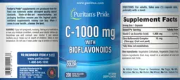 Label for C-1000 mg with Bioflavonoids