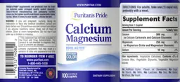 Label for Calcium Magnesium