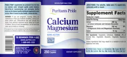 Label for Calcium Magnesium
