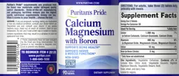 Label for Calcium Magnesium with Boron