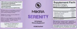 Label for Serenity