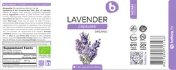 Label for Lavender Capsules