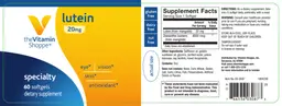 Label for Lutein 20 mg