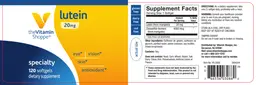 Label for Lutein 20 mg