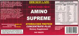 Label for Amino Supreme