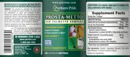 Label for Prosta-Metto Saw Palmetto Complex
