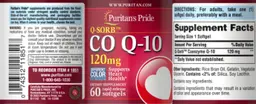 Label for Q-SORB Co Q-10 120 mg