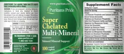 Label for Super Chelated Multi-Mineral