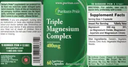 Label for Triple Magnesium Complex 400 mg
