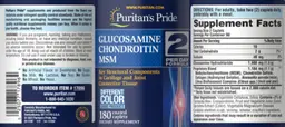 Label for Glucosamine Chondroitin MSM