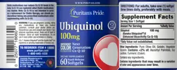 Label for Ubiquinol 100 mg
