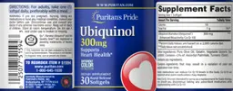 Label for Ubiquinol 300 mg