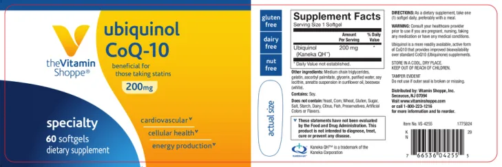 Label for Ubiquinol CoQ-10 200 mg