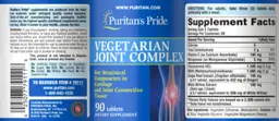 Label for Vegetarian Joint Complex