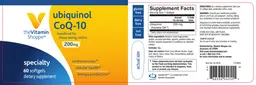 Label for Ubiquinol CoQ-10 200 mg