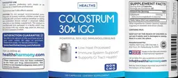Label for Colostrum 30% IGG