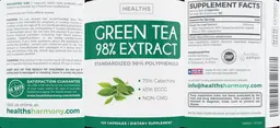 Label for Green Tea 98% Extract