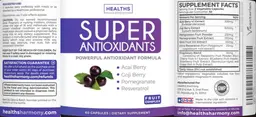 Label for Super Antioxidants