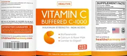 Label for Vitamin C