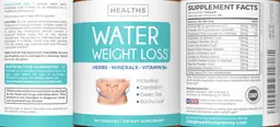 Label for Water Weight Loss