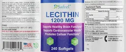 Label for Lecithin 1200 mg