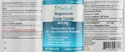 Label for Magnesium Oxide Tablets 400 mg