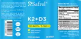 Label for K2 120 mcg + D3 5,000 IU