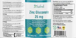 Label for Zinc Gluconate 25 mg
