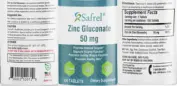 Label for Zinc Gluconate 50 mg