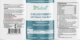 Label for 10 Billion Probiotic with Prebiotic Fiber Blend
