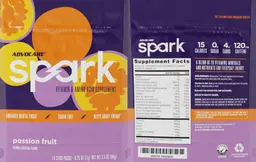Label for Spark Passion Fruit