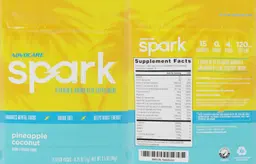 Label for Spark Pineapple Coconut