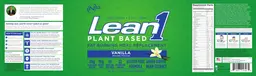 Label for Lean1 Plant Based Vanilla