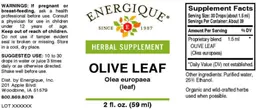 Label for Olive Leaf
